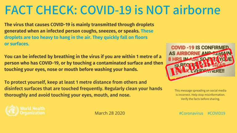 Koronavirüs hava yoluyla bulaşıyor mu? DSÖ açıkladı!