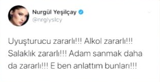 Nurgül Yeşilçay'dan Erkan Petekkaya'ya gönderme