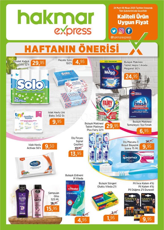 Hakmar Aktüel 24 Mart- 9 Nisan 2020 | Hakmar 24 Mart- 9 Nisan Aktüel