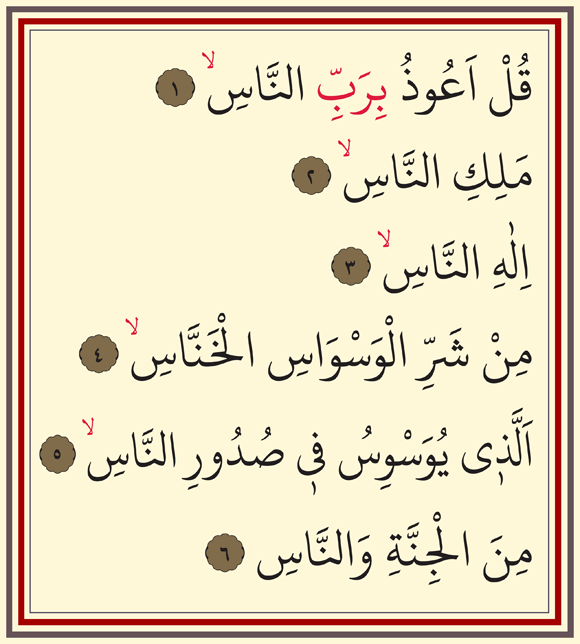 Nas suresi okunuşu ve anlamı | Nas suresi anlamı 