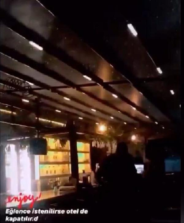 Koronavirüse rağmen otel kapatıp eğlendiler!