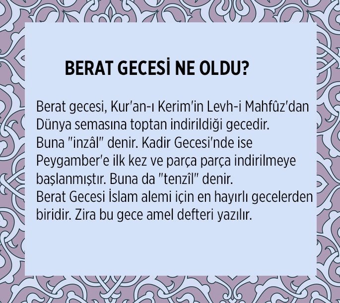 Berat Kandili anlamı nedir?