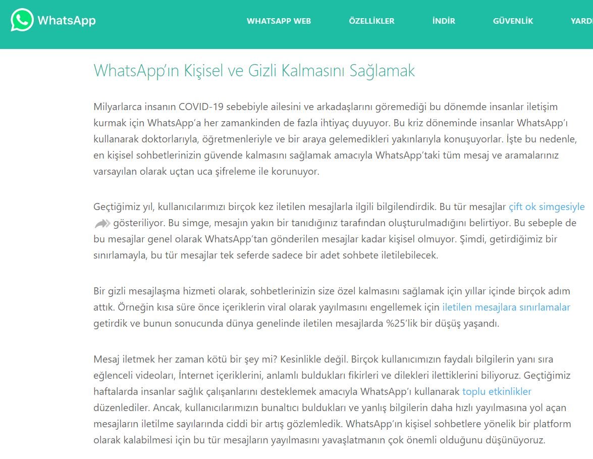 WhatsApp’tan kısıtlama geldi! En fazla 5 kere...