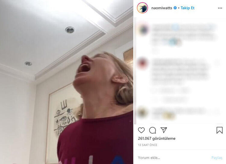 Naomi Watts çektiği videoyla takipçilerinin eleştirisine maruz kaldı
