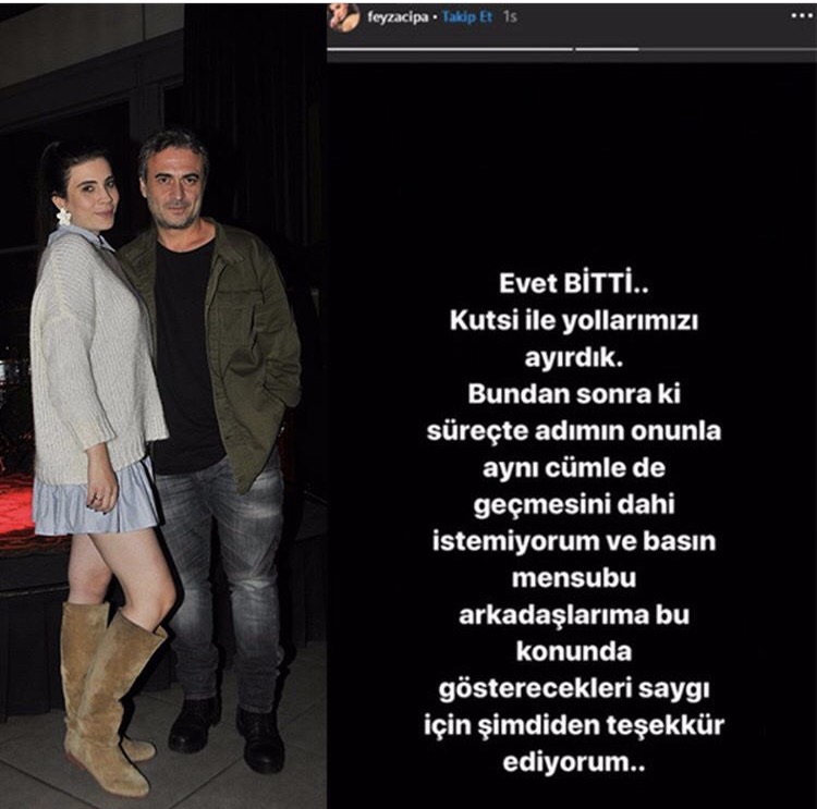 Kutsi ile oyuncu Feyza Çıpa'nın sürpriz ayrlığının nedeni belli oldu