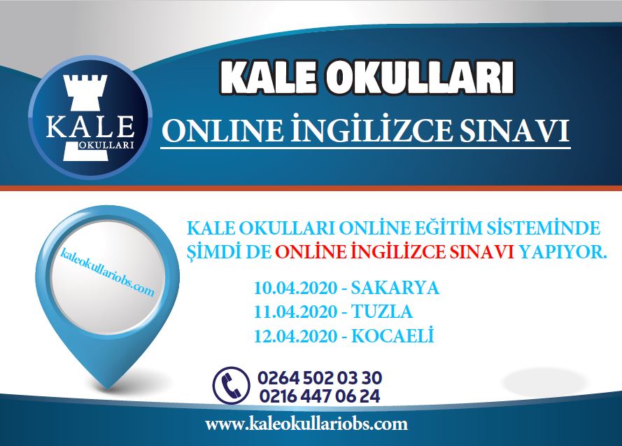 Özel Kale Okulları, Online İngilizce Sınavı ile öncü olmayı elden bırakmıyor