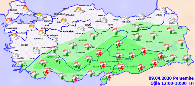 Meteoroloji saat verdi! O illere gök gürültülü sağanak yağış geliyor