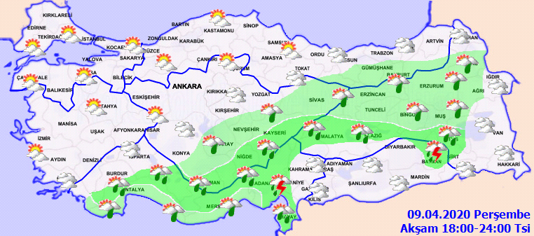 Meteoroloji saat verdi! O illere gök gürültülü sağanak yağış geliyor