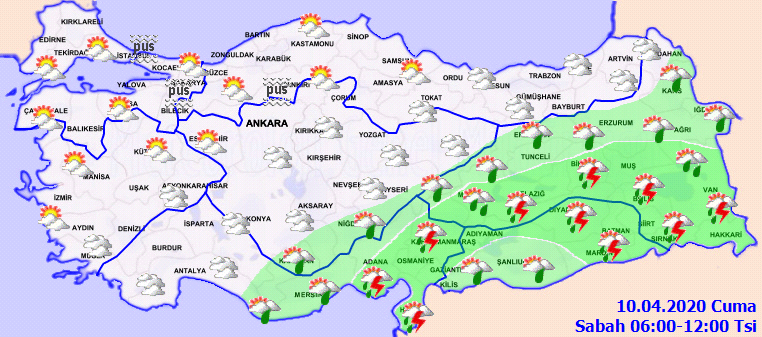 Meteoroloji açıkladı! Bugün (10 Nisan Cuma) hava durumu nasıl olacak?