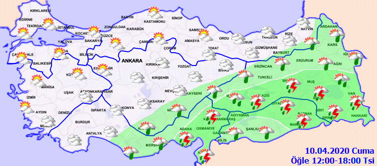 Meteoroloji açıkladı! Bugün (10 Nisan Cuma) hava durumu nasıl olacak?