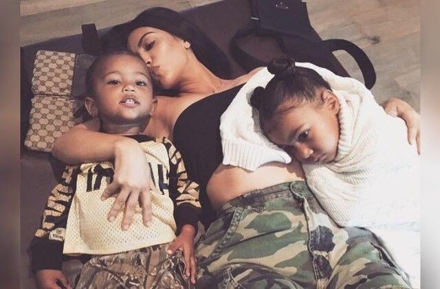 Kim Kardashian çocuklardan bunaldı kendini misafir odasına attı