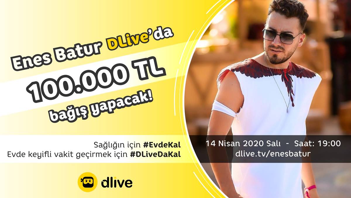 Enes Batur'dan özel canlı yayın: 100 Bin TL Ödül Dağıtacak!