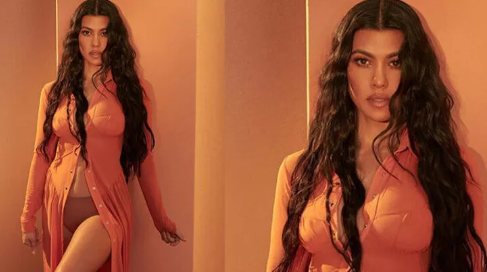 Kourtney Kardashian'ın seksi pozu olay oldu