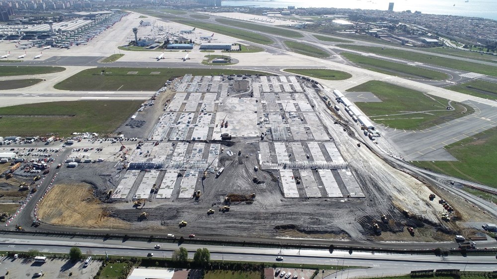 Atatürk Havalimanı'na yapılan salgın hastanesinin bina yapımına başlandı