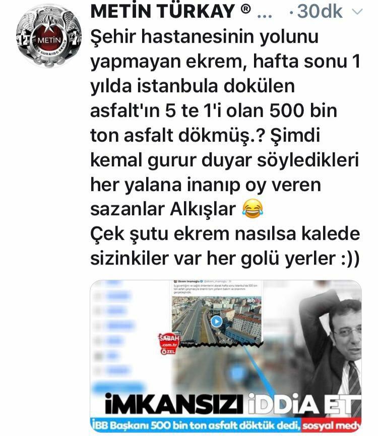 İmamoğlu bir günde 500 bin ton asfalt döktük dedi, alay konusu oldu