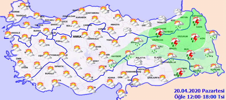 Meteoroloji saat verip o bölgeleri uyardı!