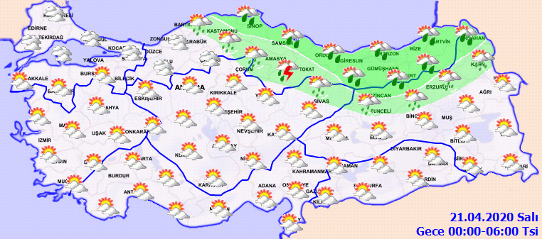 Meteoroloji saat verip o bölgeleri uyardı!