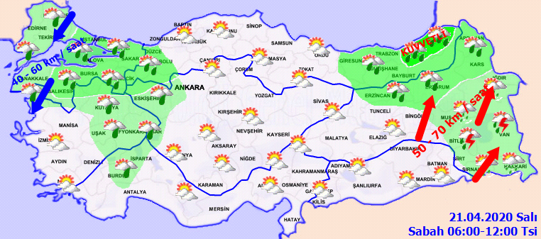 Meteoroloji'den o bölgeler için kuvvetli sağanak uyarısı!
