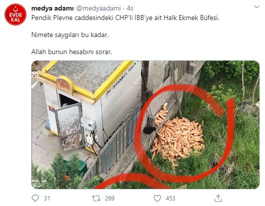 İstanbul Büyükşehir Belediyesi'ne ekmek tepkisi!