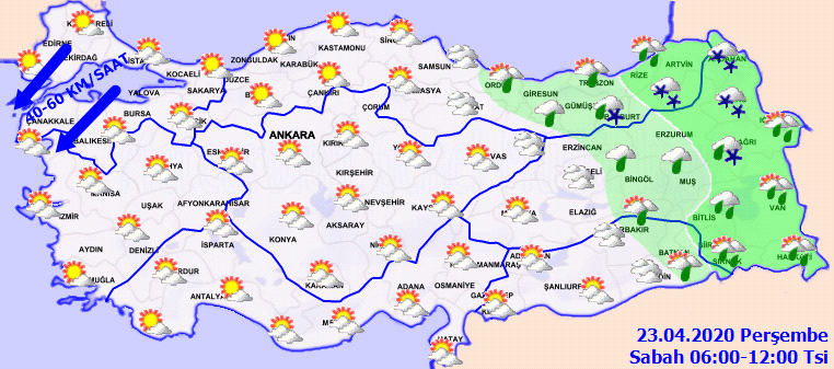Meteoroloji o bölgeler için kuvvetli yağış uyarısı yaptı