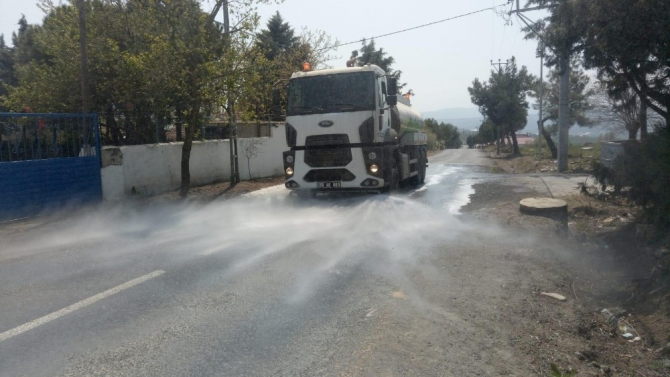 Kırsal mahalleler dezenfekte ediliyor