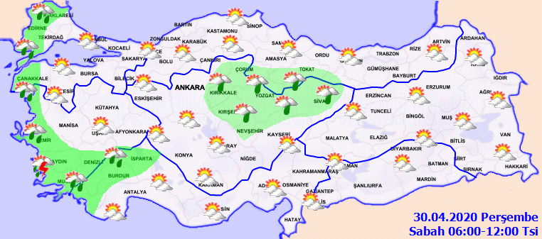 Bugün hava nasıl olacak? İşte 30 Nisan perşembe hava durumu