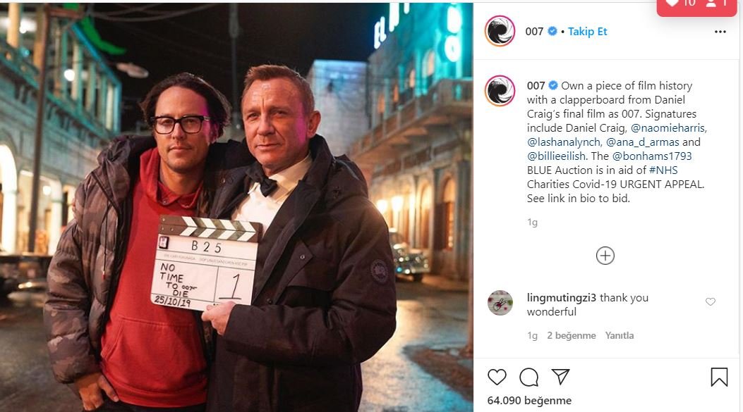 James Bond ekibinden sağlıkçılara büyük jest!