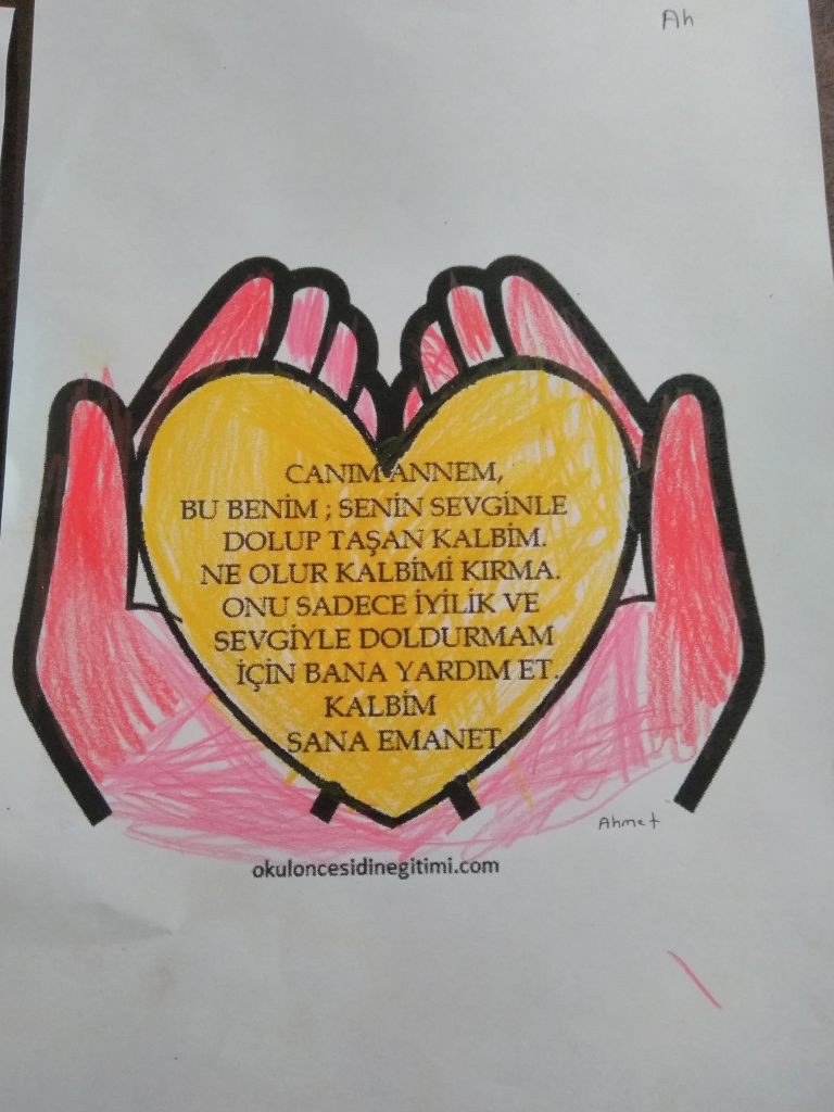 Okul öncesi Anneler Günü etkinliği