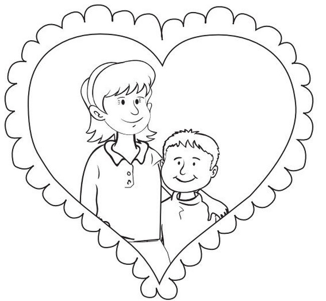 Anneler Günü boyama sayfaları