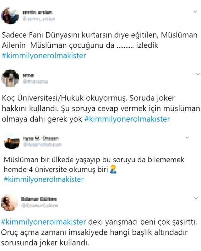 Kim Milyoner Olmak İster'de tepki çeken yarışmacı sosyal medyaya düştü