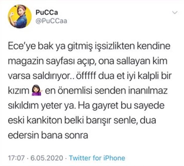 Pucca’dan Ece Erken’e zehir zemberek sözler: Gördüğüm en salak kişisin