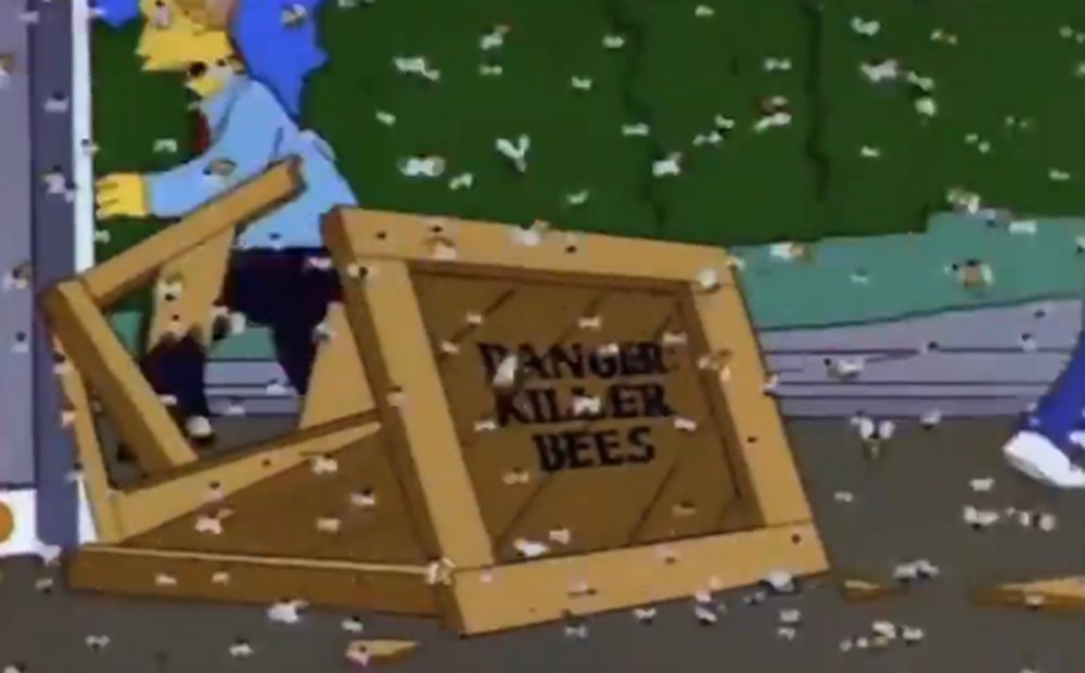 Simpsons dizisi katil arıları da önceden bilmiş!