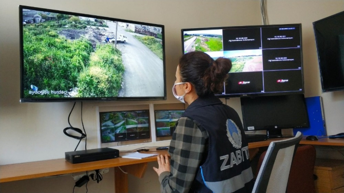 Kameralı takip sistemi kaçak dökümü tespit etti