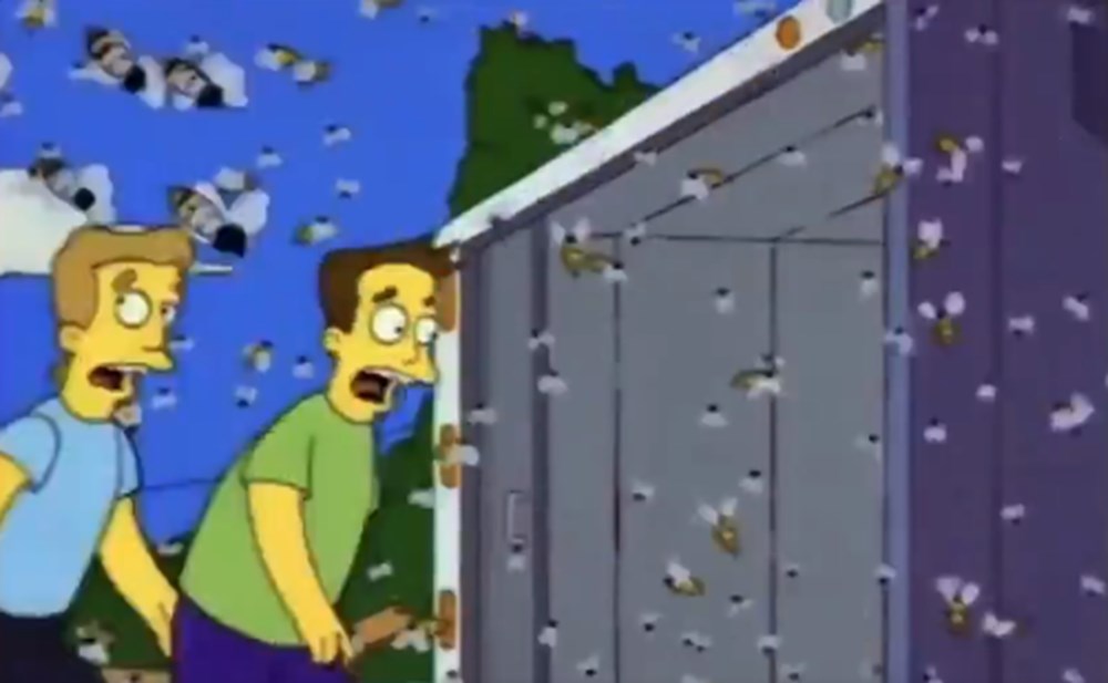 Simpsons dizisi katil arıları da önceden bilmiş!