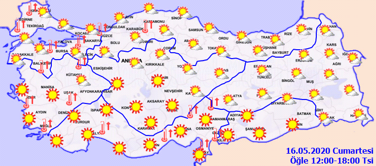 Kavurucu sıcaklar geliyor! İşte 16 Mayıs Cumartesi il il hava durumu