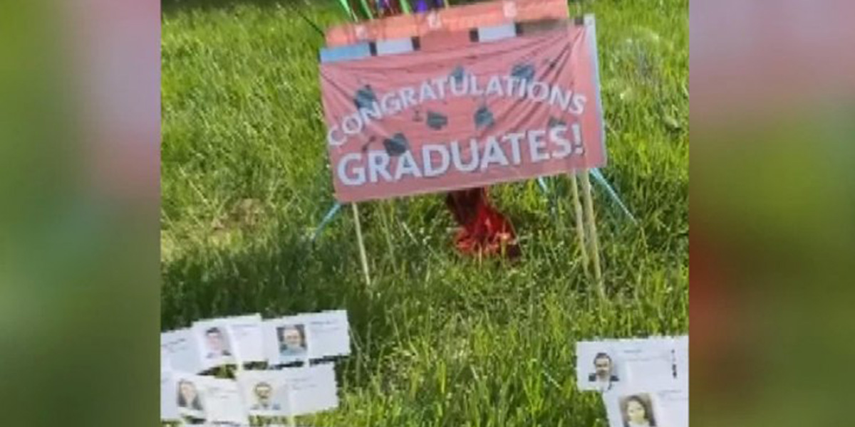 Böylesi görülmedi! Karantinadan dolayı mezuniyetlerini böyle kutladı