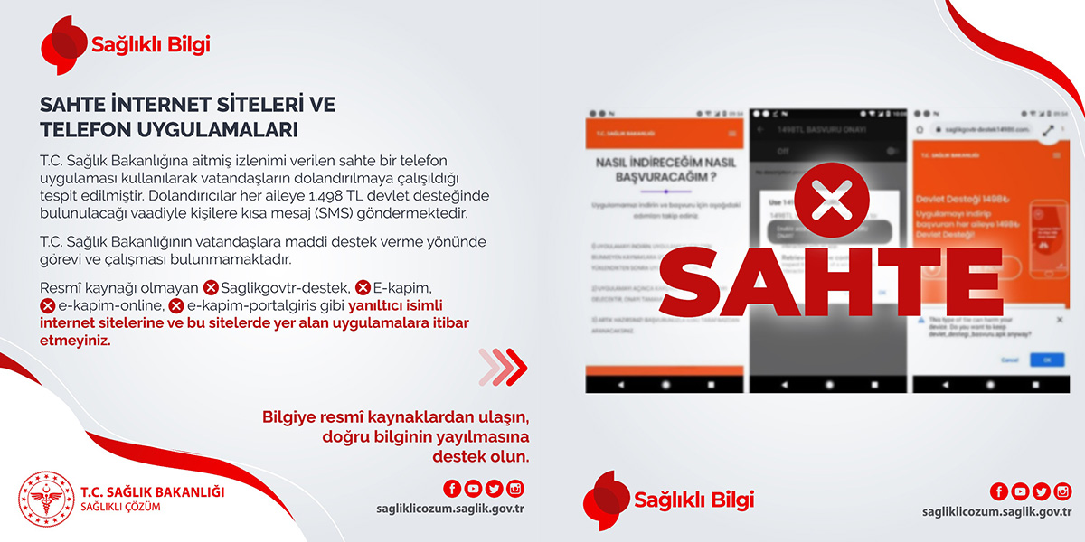 Sağlık Bakanlığından uyarı! Bu yöntemi uygulayan dolandırıcılara kanmayın