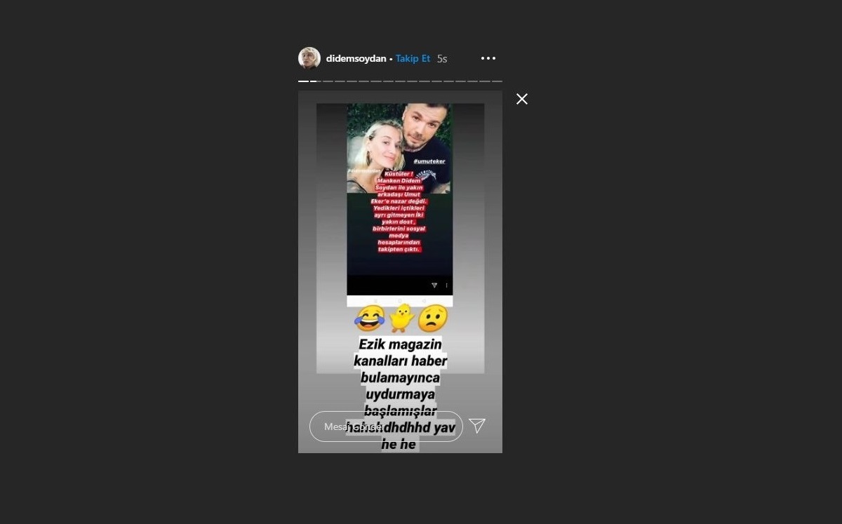 Didem Soydan'dan dikkat çeken paylaşım: "Küstük zannetmişler"