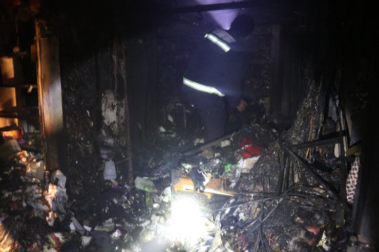 Kırklareli'nde tarihi çarşıda yangın