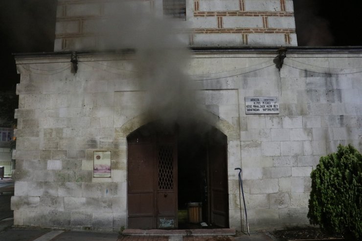 Kırklareli'nde tarihi çarşıda yangın