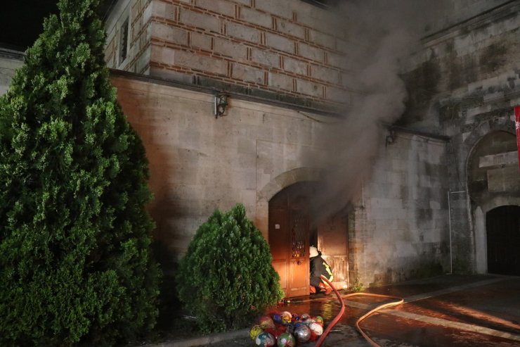 Kırklareli'nde tarihi çarşıda yangın