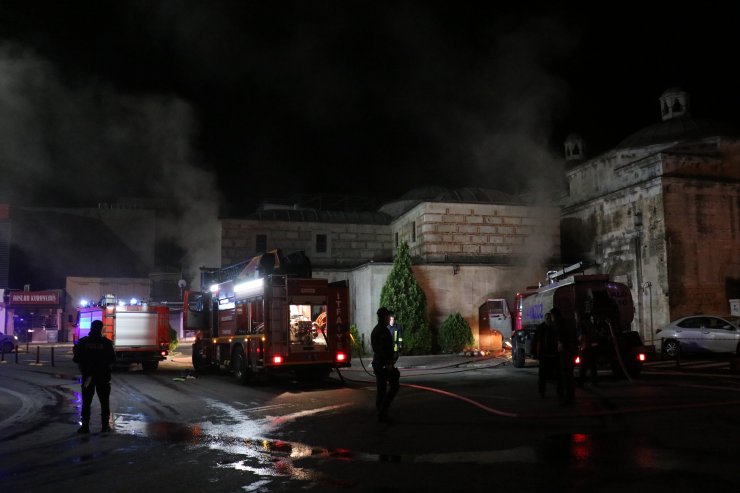 Kırklareli'nde tarihi çarşıda yangın