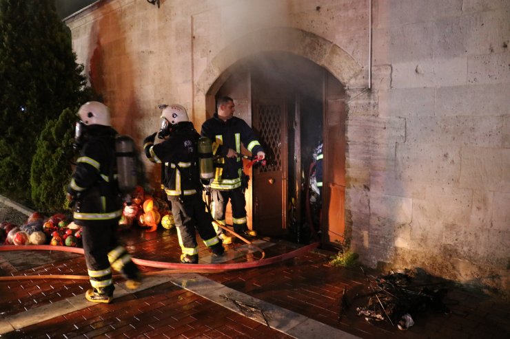 Kırklareli'nde tarihi çarşıda yangın