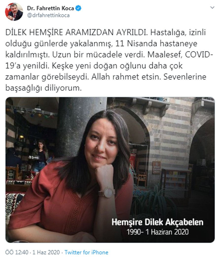 Dilek Hemşire aramızdan ayrıldı...