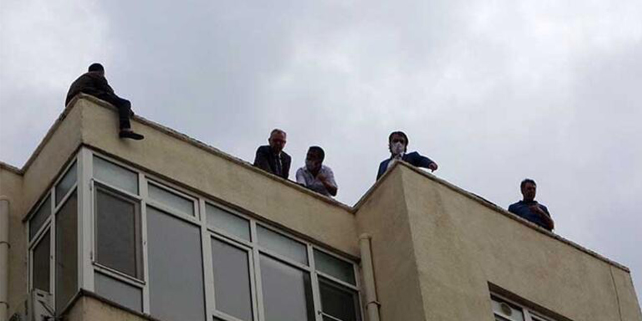 İntihar girişimini böyle izlediler!