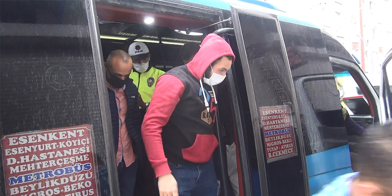 Minibüste şok eden görüntü! Tam 35 yolcu...