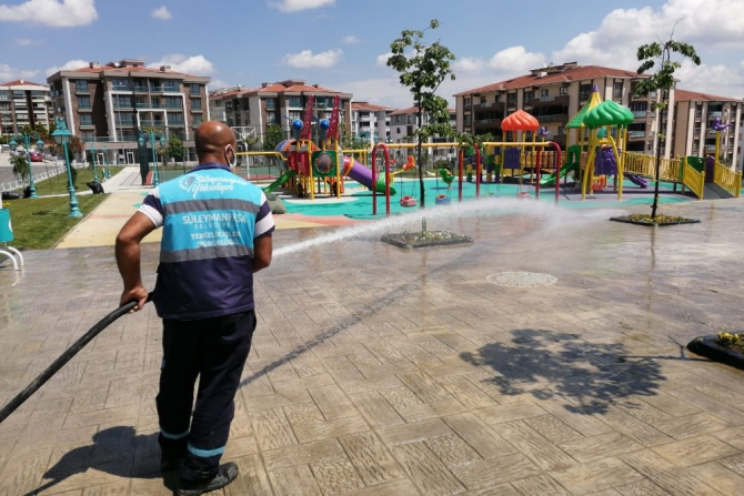 Süleymanpaşa’da tüm alanlar dezenfekte edildi