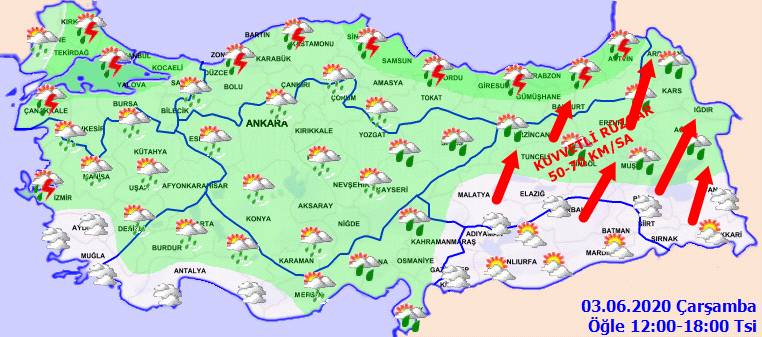 Meteoloji'den o bölgelerimiz için sağanak uyarısı!