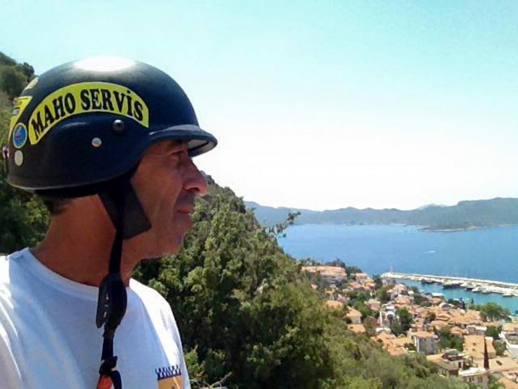 Kaş'ın motosikletli özel kuryesi 'Maho' kazada öldü