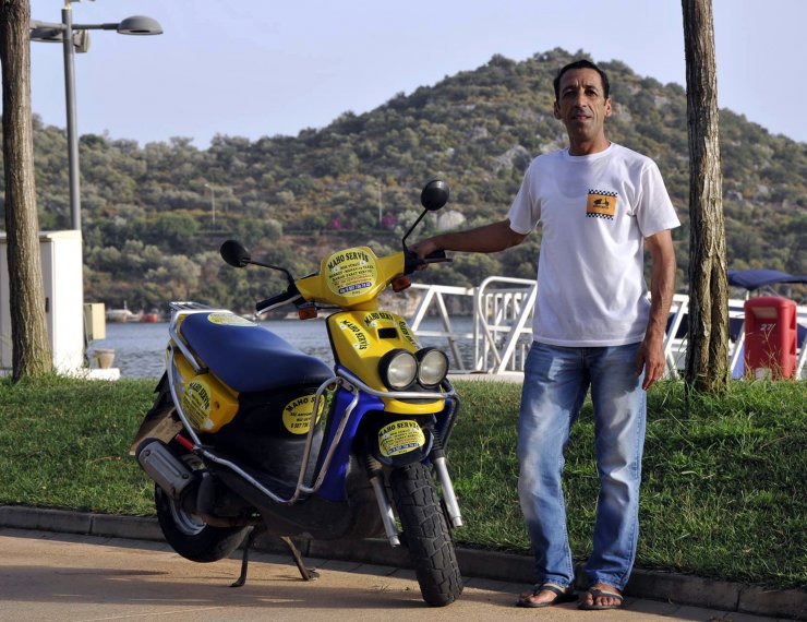 Kaş'ın motosikletli özel kuryesi 'Maho' kazada öldü